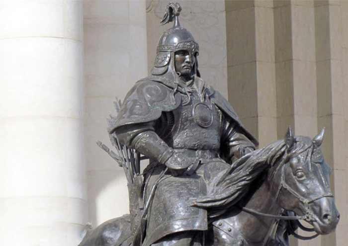 مرگ چنگیز خان مغول 