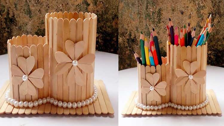 جا مدادی از چوب بستنی